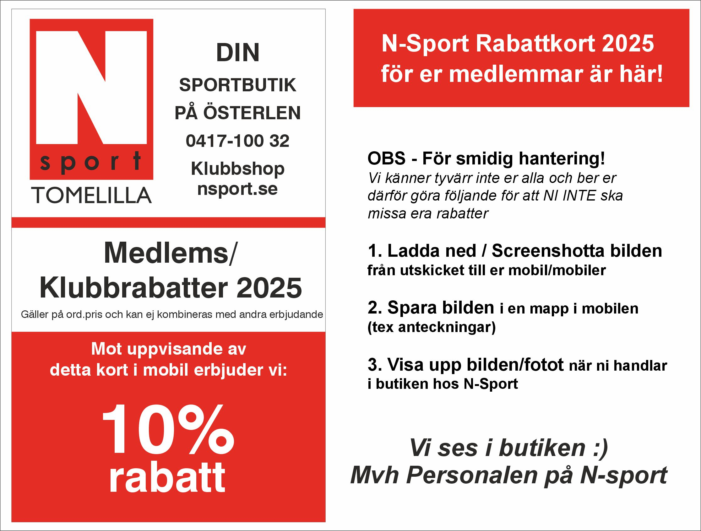 N-Sport rabatt